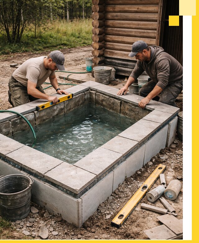 Изготовление и установка холодных купелей под ключ в Тайшете